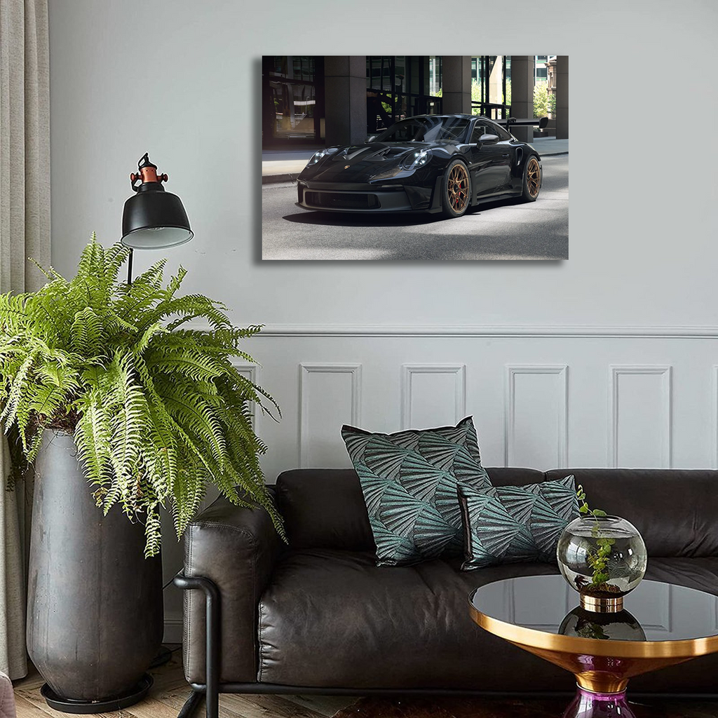Black Porsche 911 GT3RS Supercar