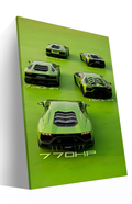 Green Lamborghini Huracán -Rear