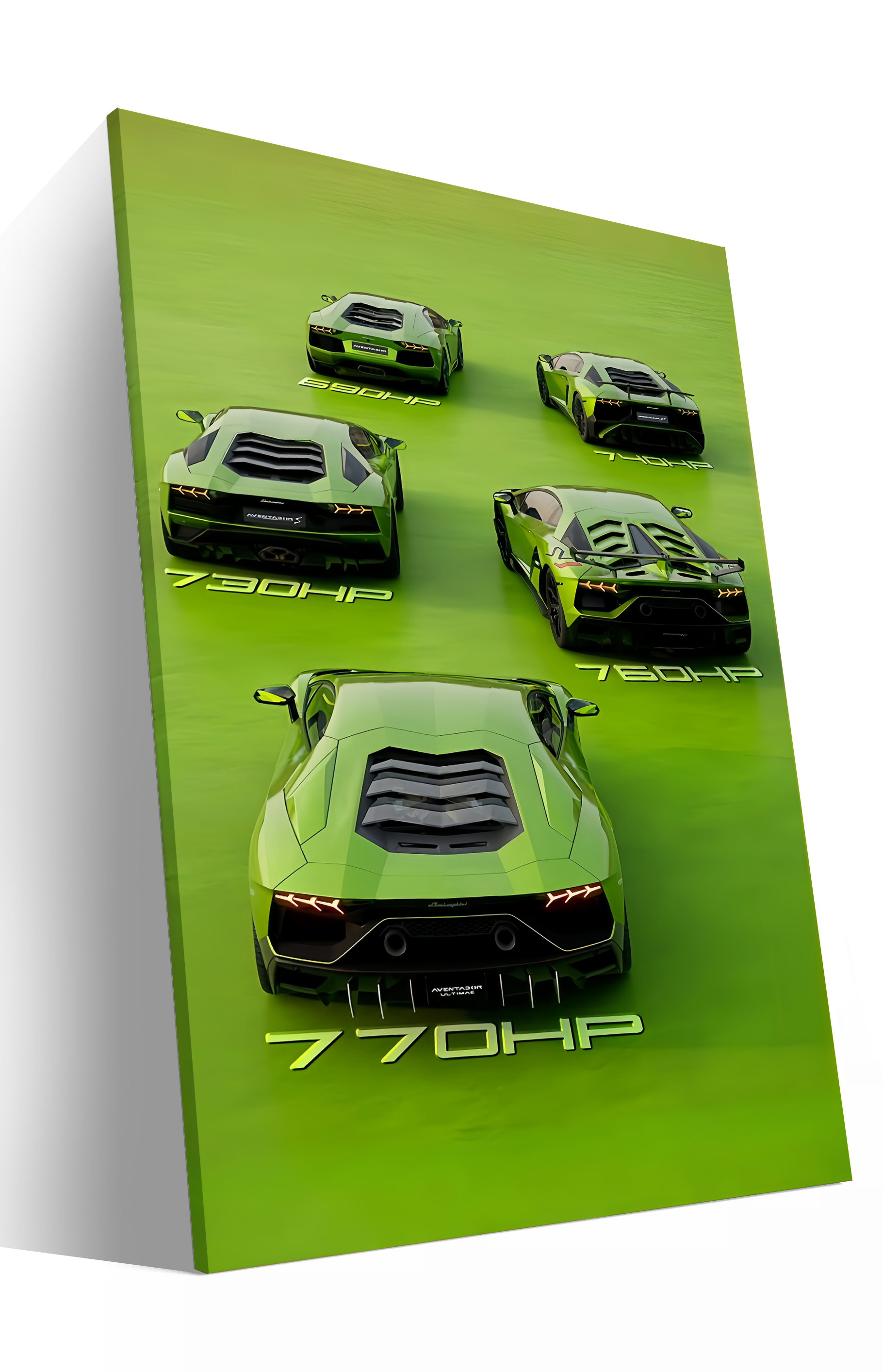 Green Lamborghini Huracán -Rear