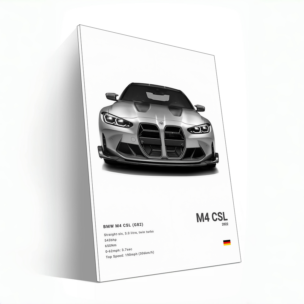 White BMW M4 CSL
