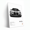 White BMW M4 CSL