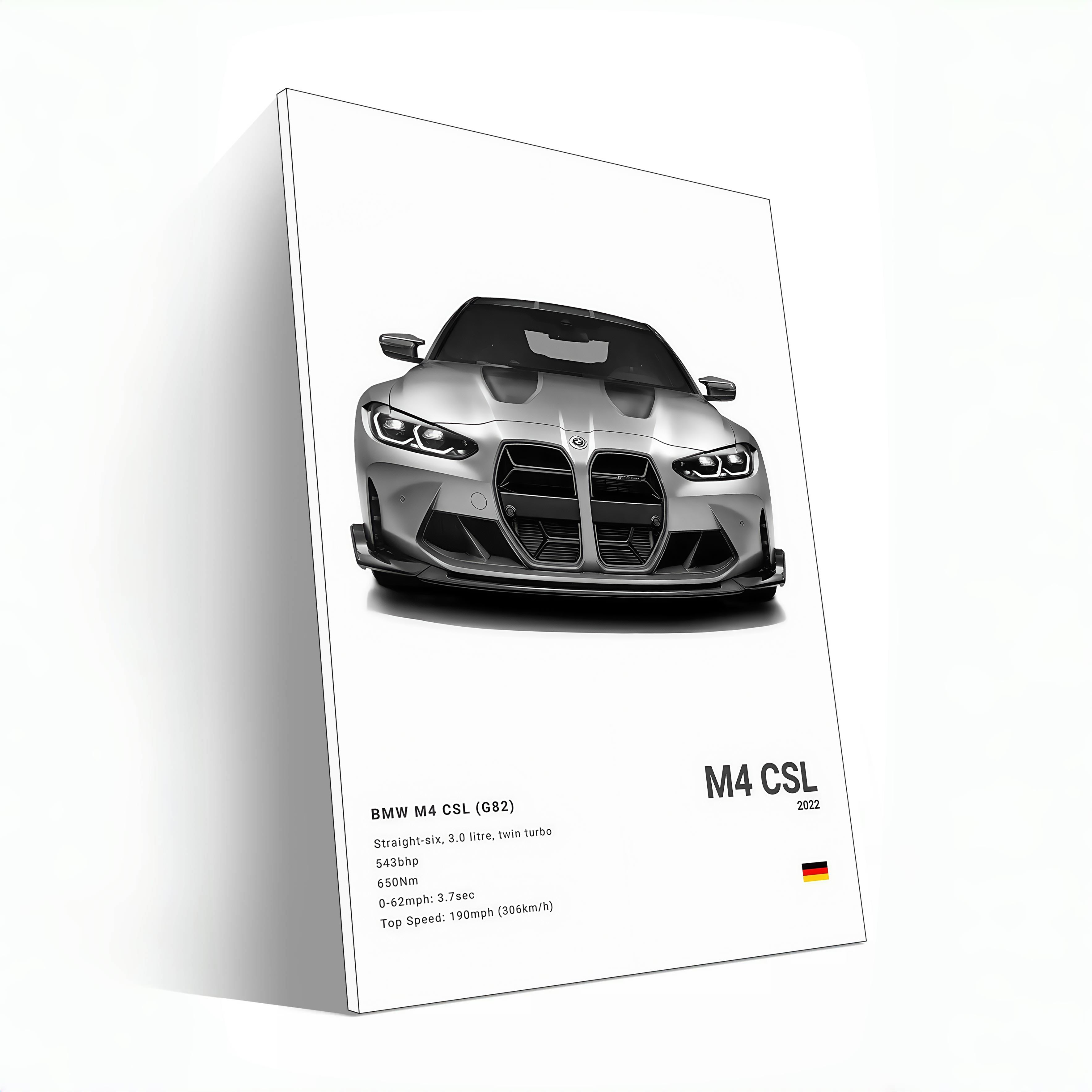 White BMW M4 CSL