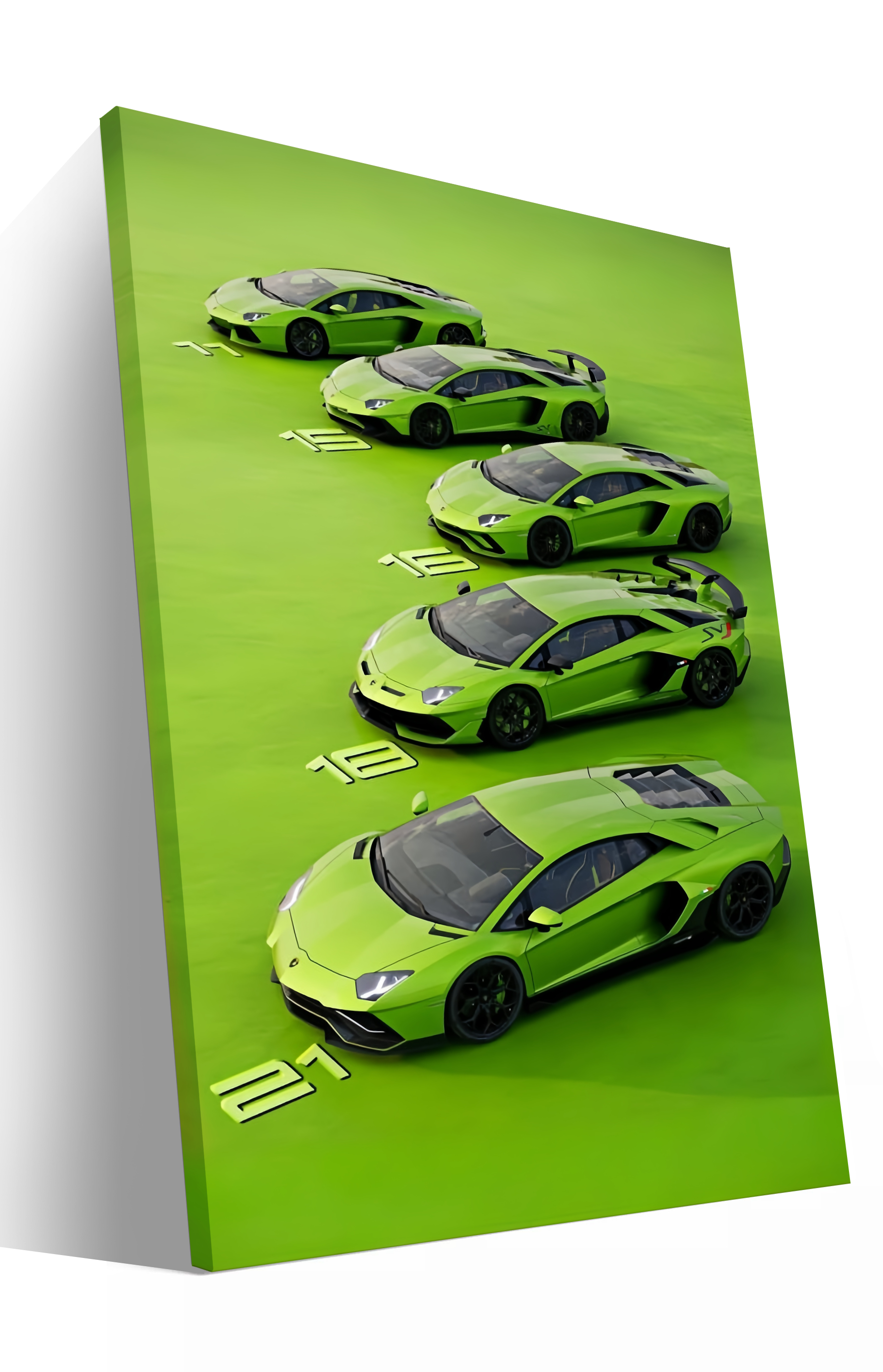 Green Lamborghini Huracán -Side