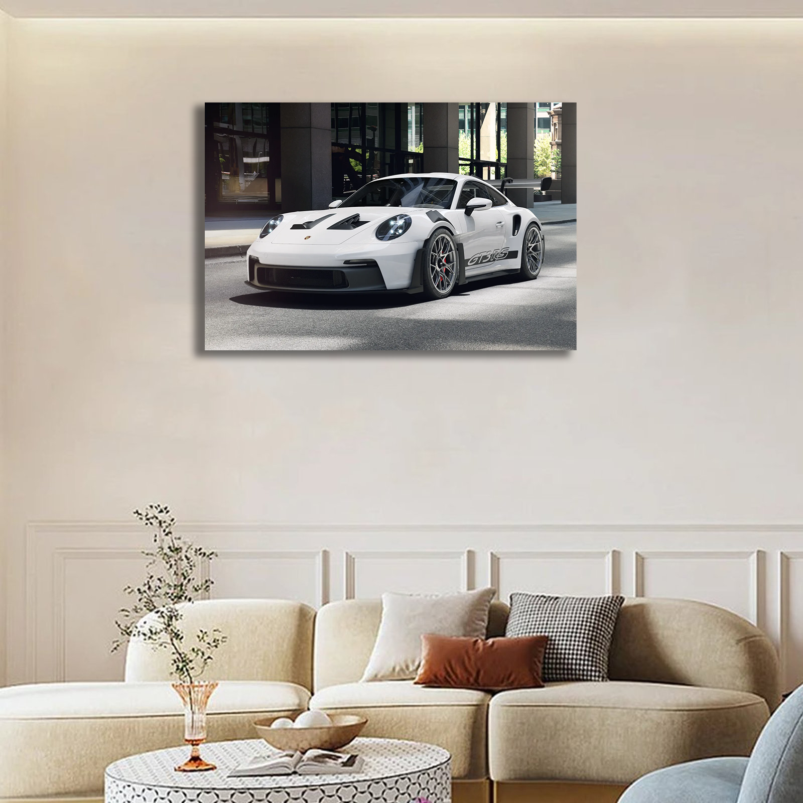 White Porsche 911 GT3RS Supercar