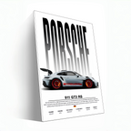 White 911 GT3RS Track style