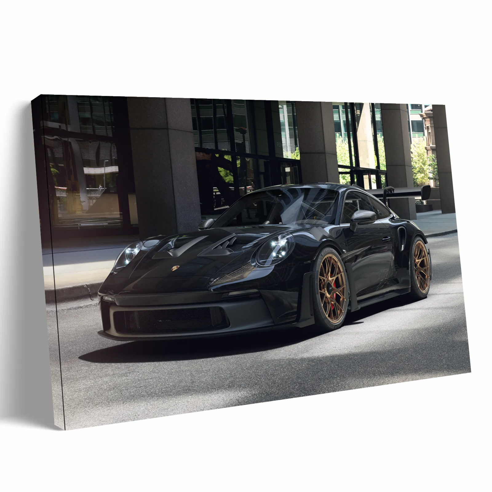 Black Porsche 911 GT3RS Supercar
