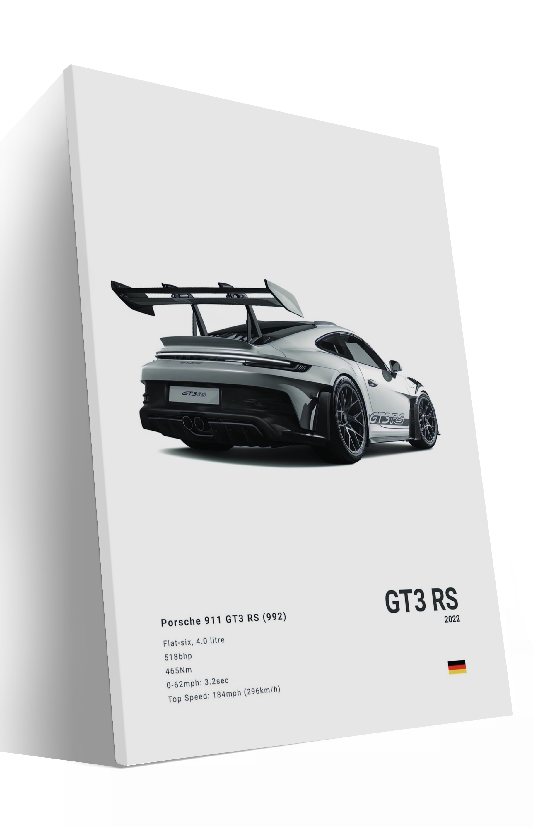 Gray 911 GT3RS Supercar