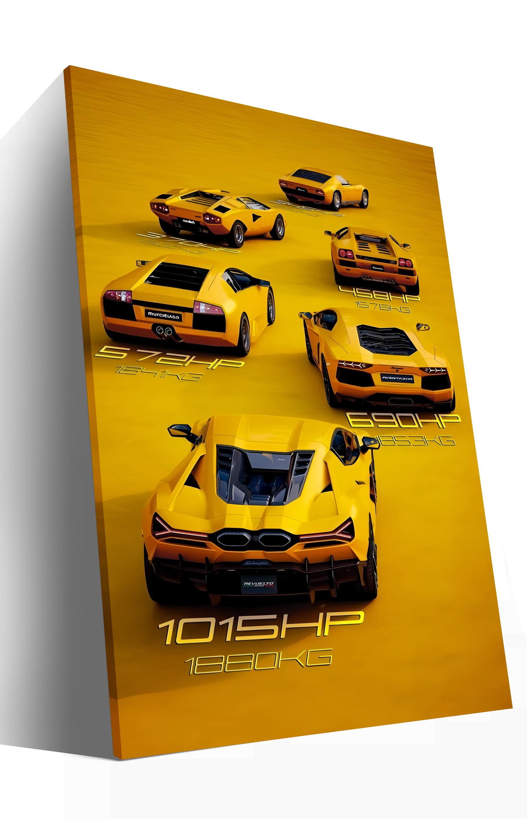 Yellow Lamborghini Huracán -Rear