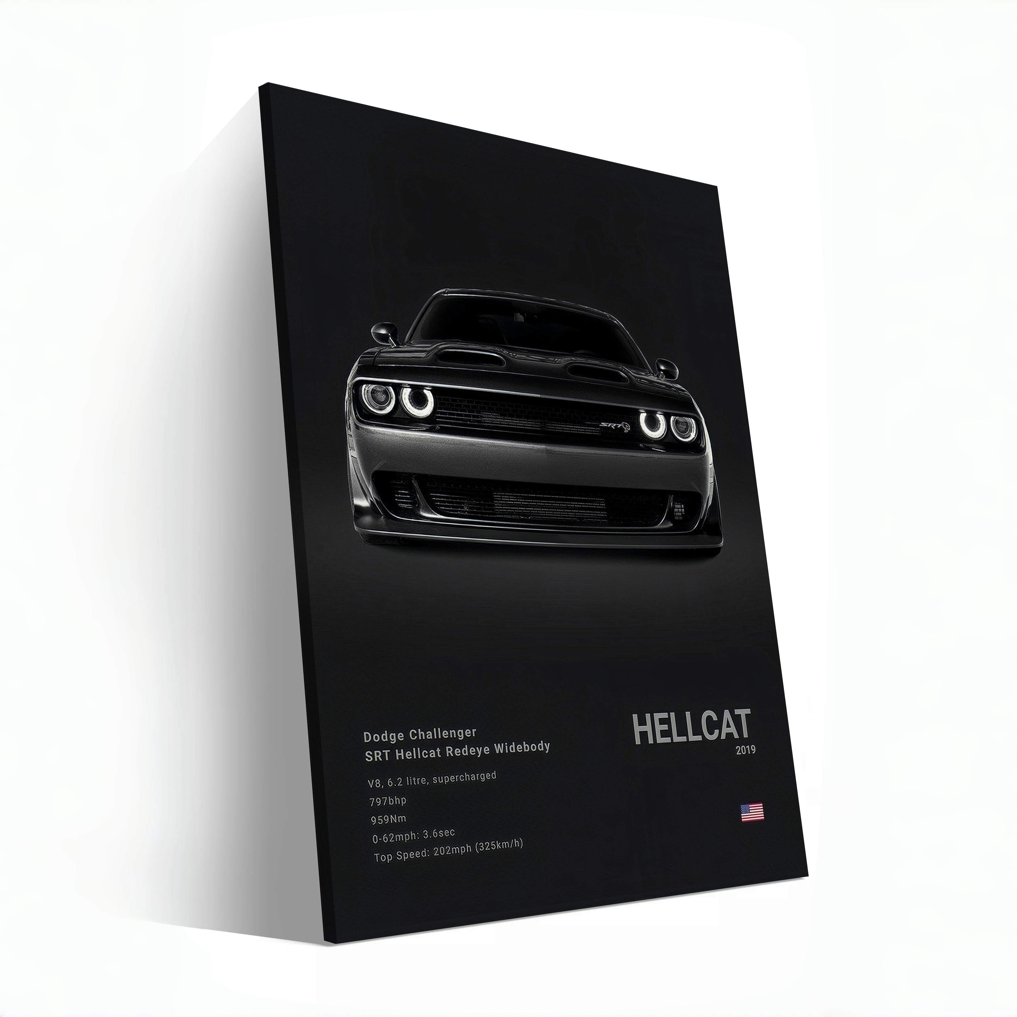 Black Dodge Challenger Hellcat Redeye