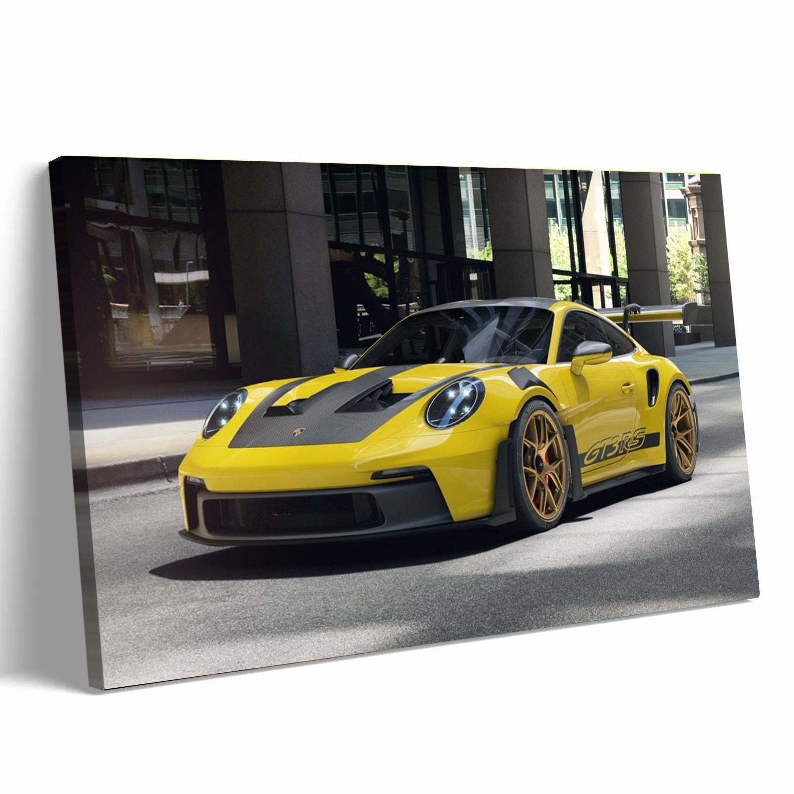 Yellow Porsche 911 GT3RS Supercar