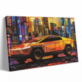 Orange Tesla Cybertruck