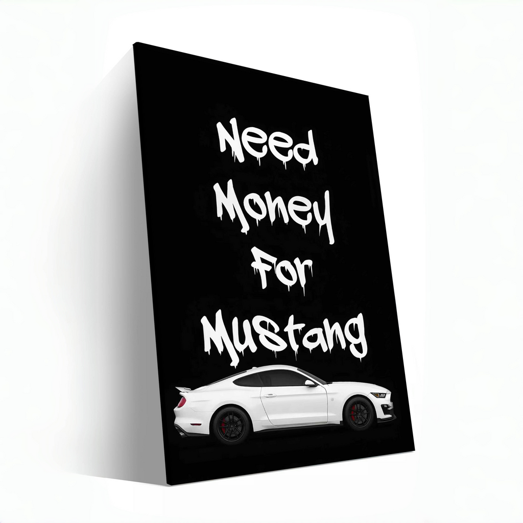 White Ford Mustang -Need Money
