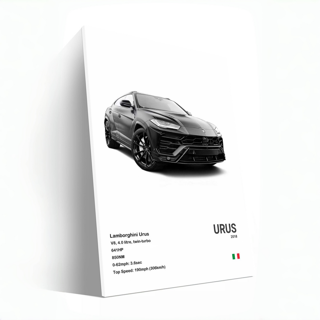 White Lamborghini Urus -Track Performance