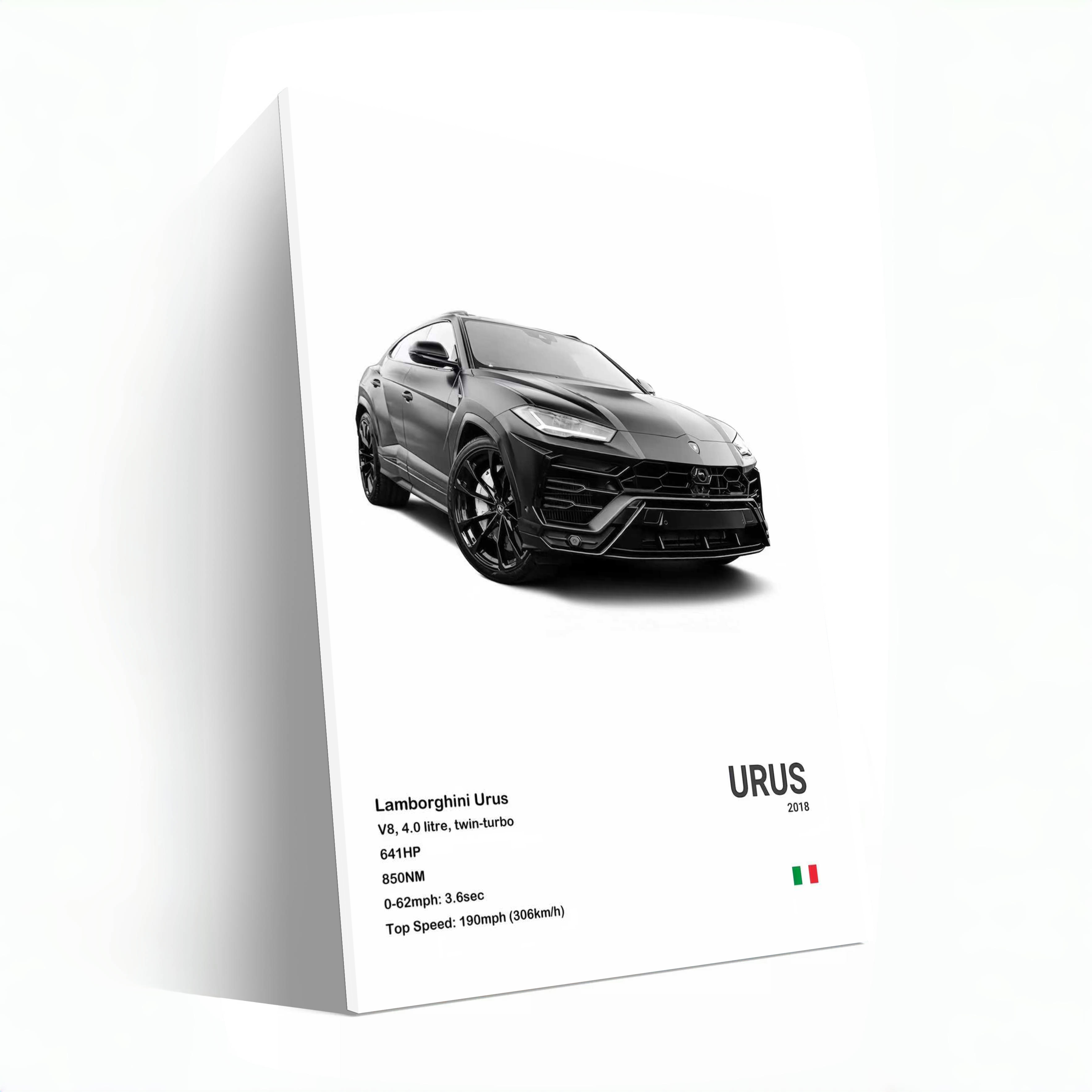 White Lamborghini Urus -Track Performance