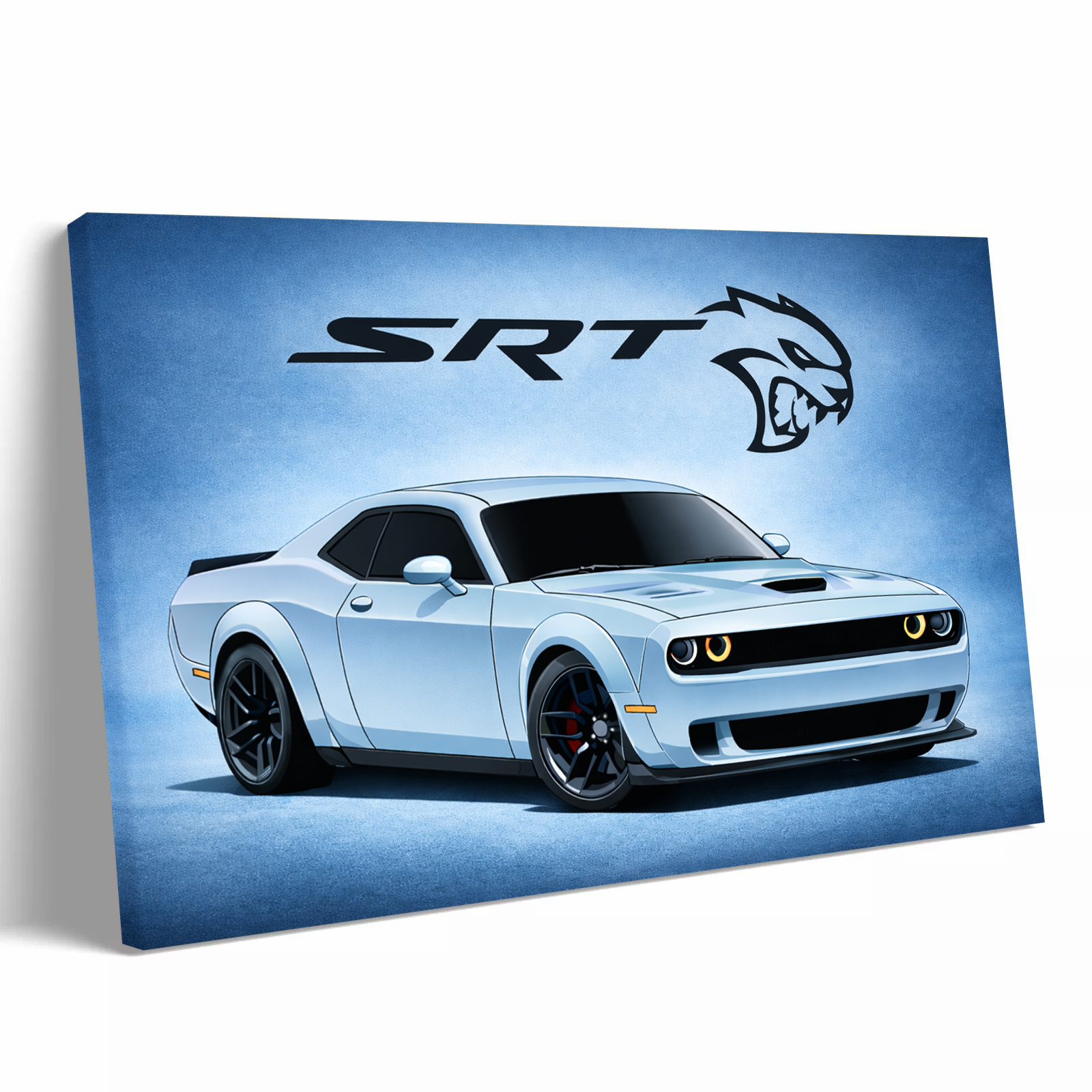 Blue Challenger SRT Hellcat