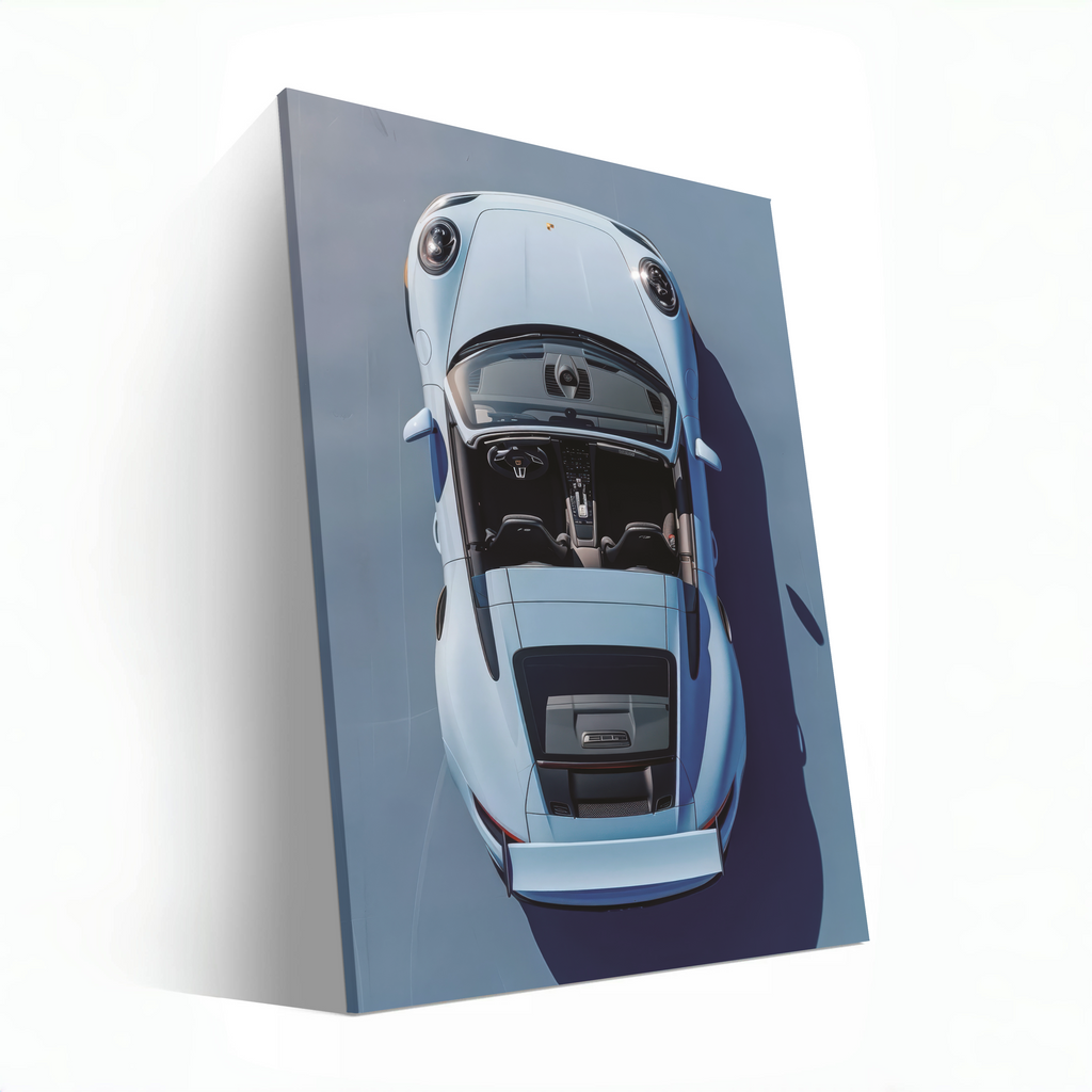 Blue Porsche 911 GT3RS -Top View