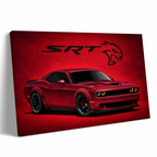 Burgundy Challenger SRT Hellcat
