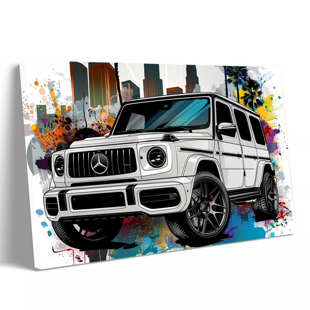 White Mercedes G-Wagon