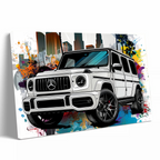 White Mercedes G-Wagon