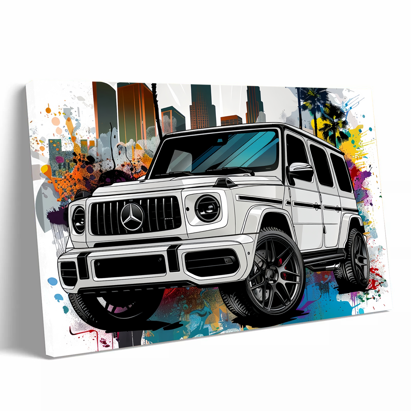White Mercedes G-Wagon