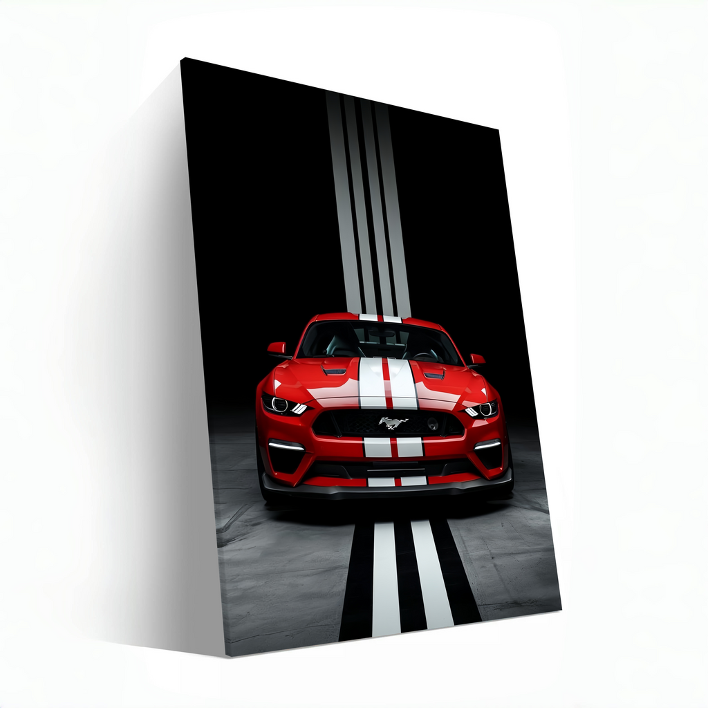 Red Ford Mustang