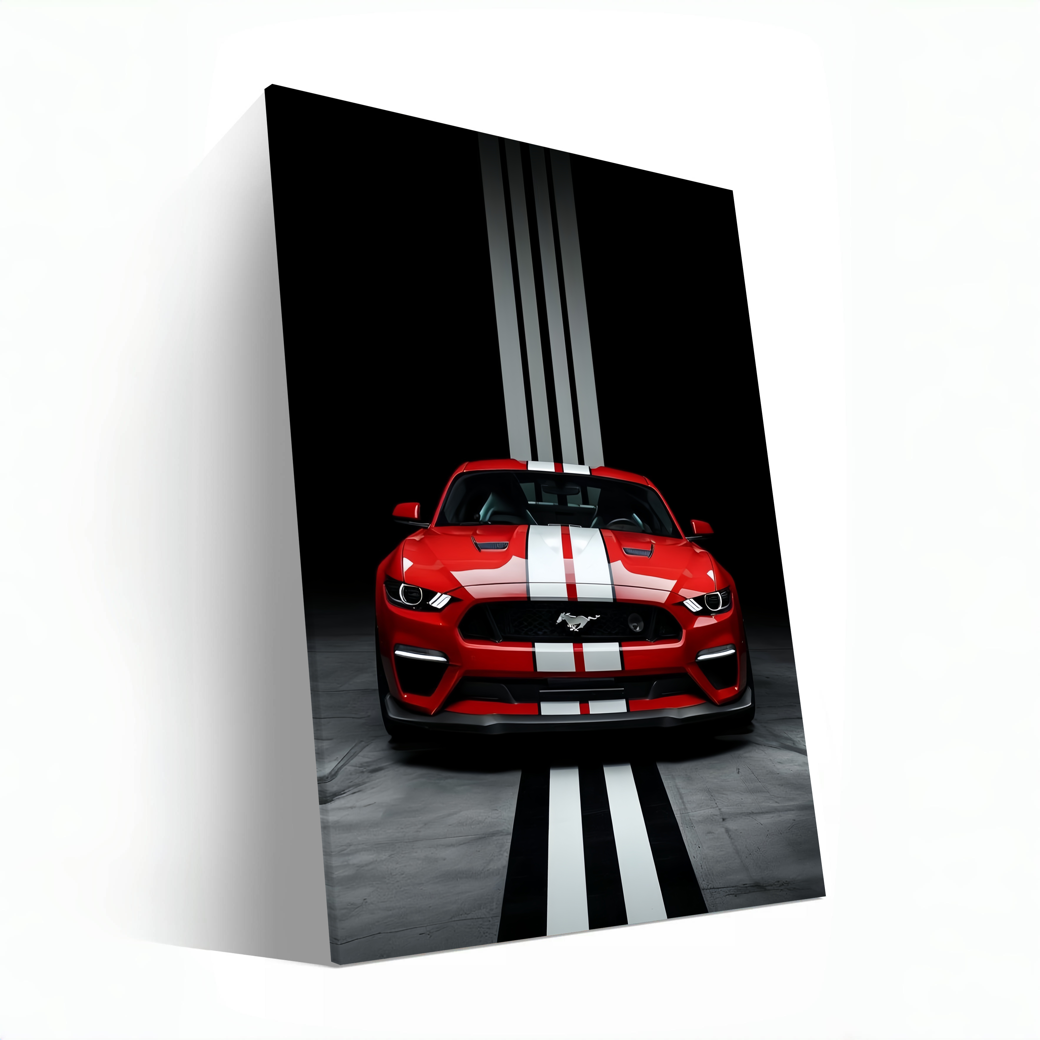 Red Ford Mustang