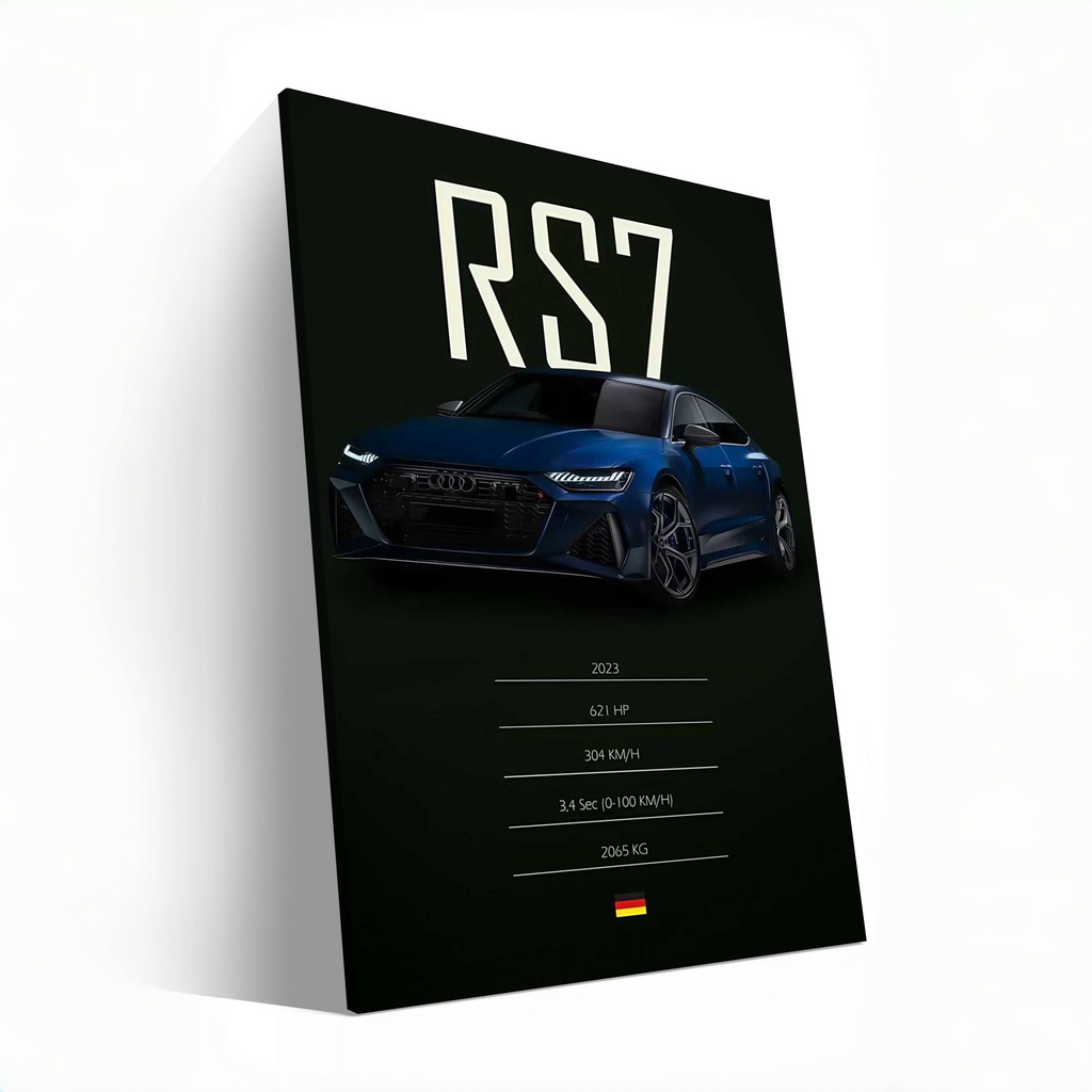 Blue Audi RS7