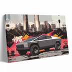 Silver Tesla Cybertruck