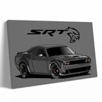 Gray Challenger SRT Hellcat