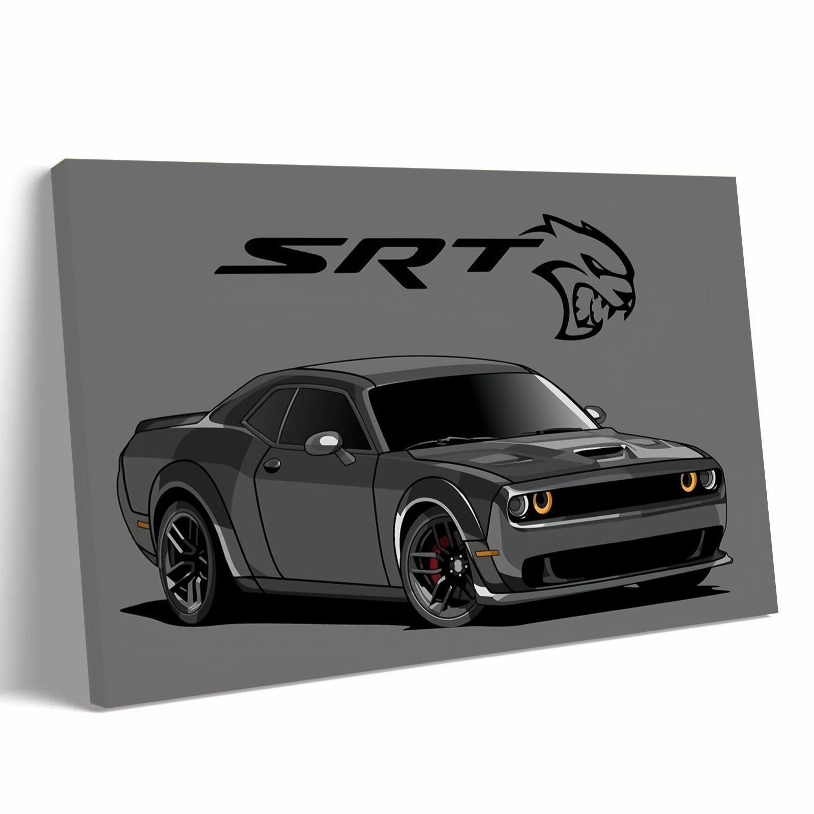 Gray Challenger SRT Hellcat