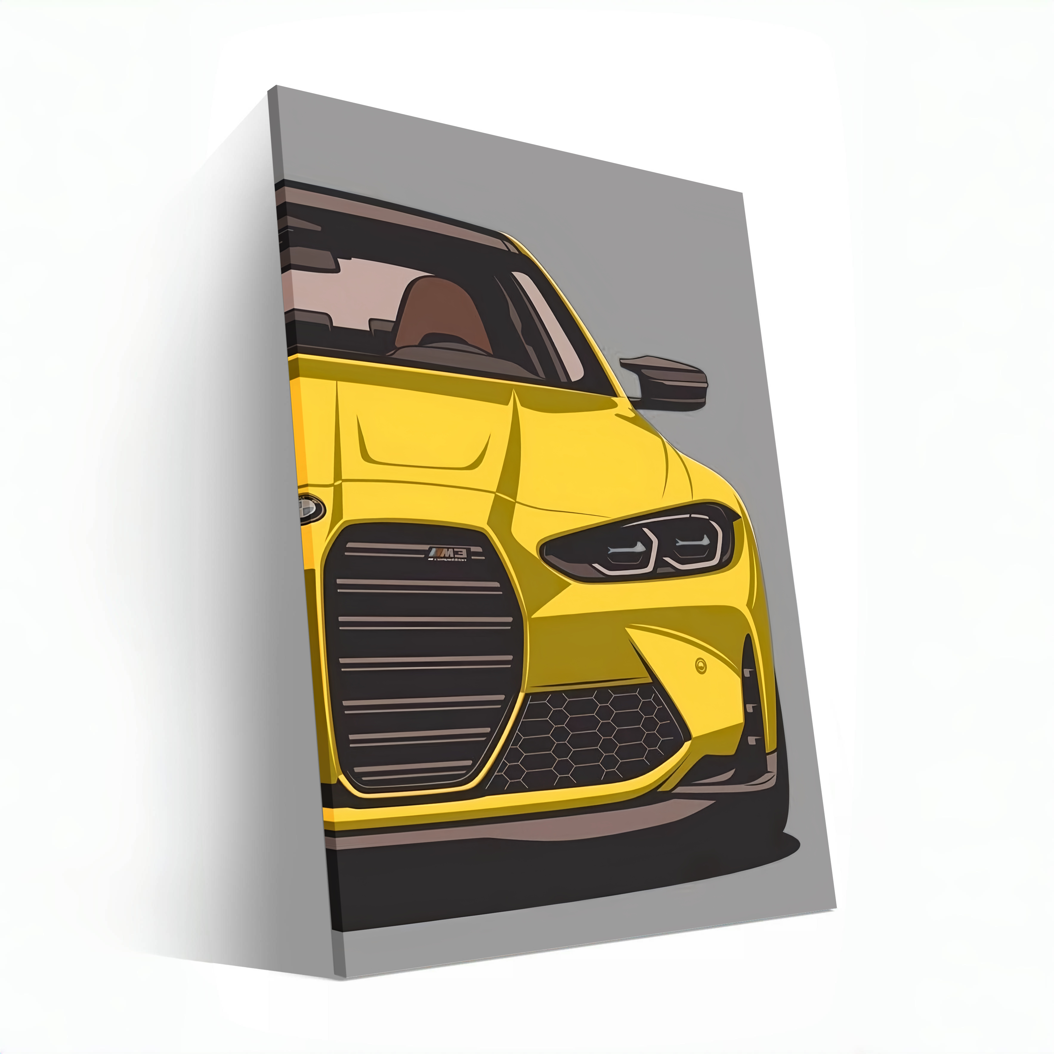 Yellow BMW M3