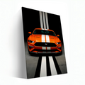 Orange Ford Mustang