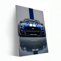 Blue Ford Mustang