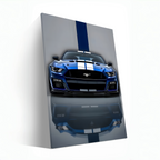 Blue Ford Mustang