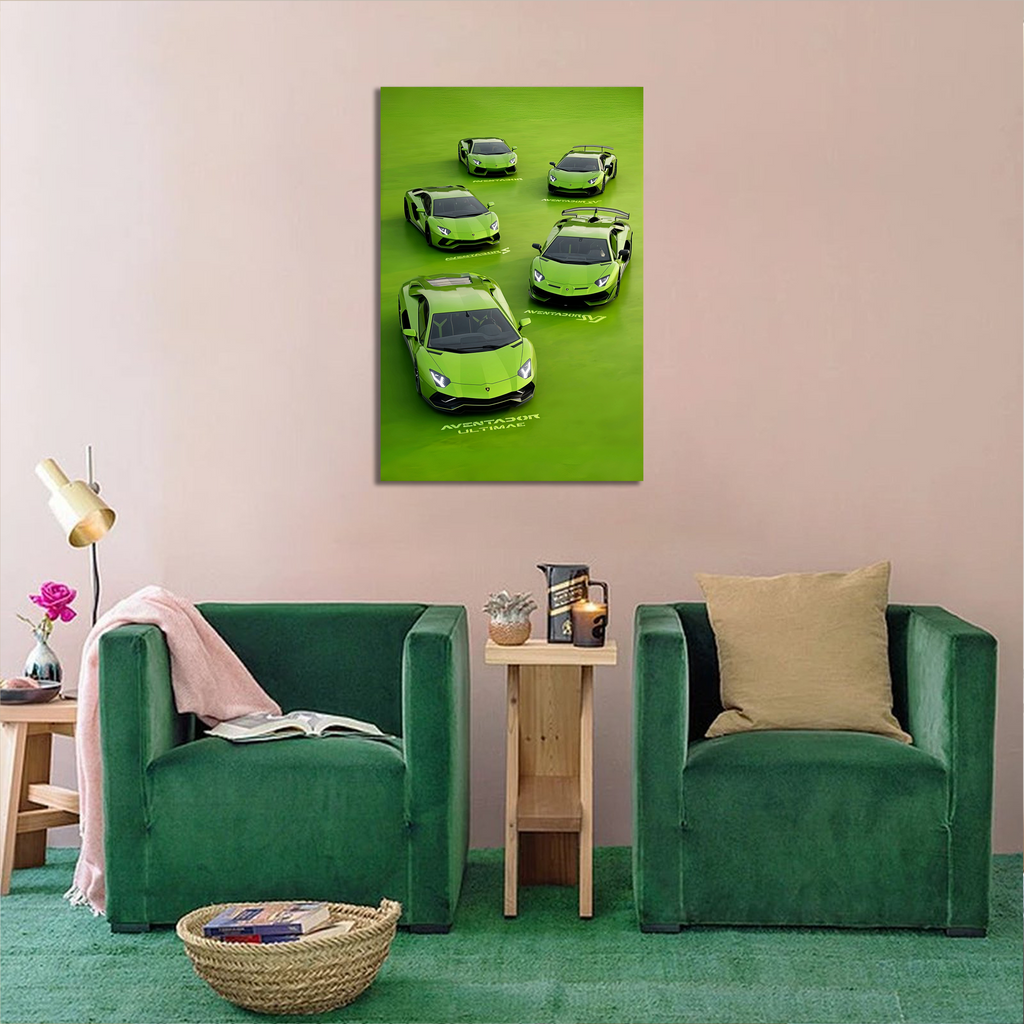 Green Lamborghini Huracán -Front