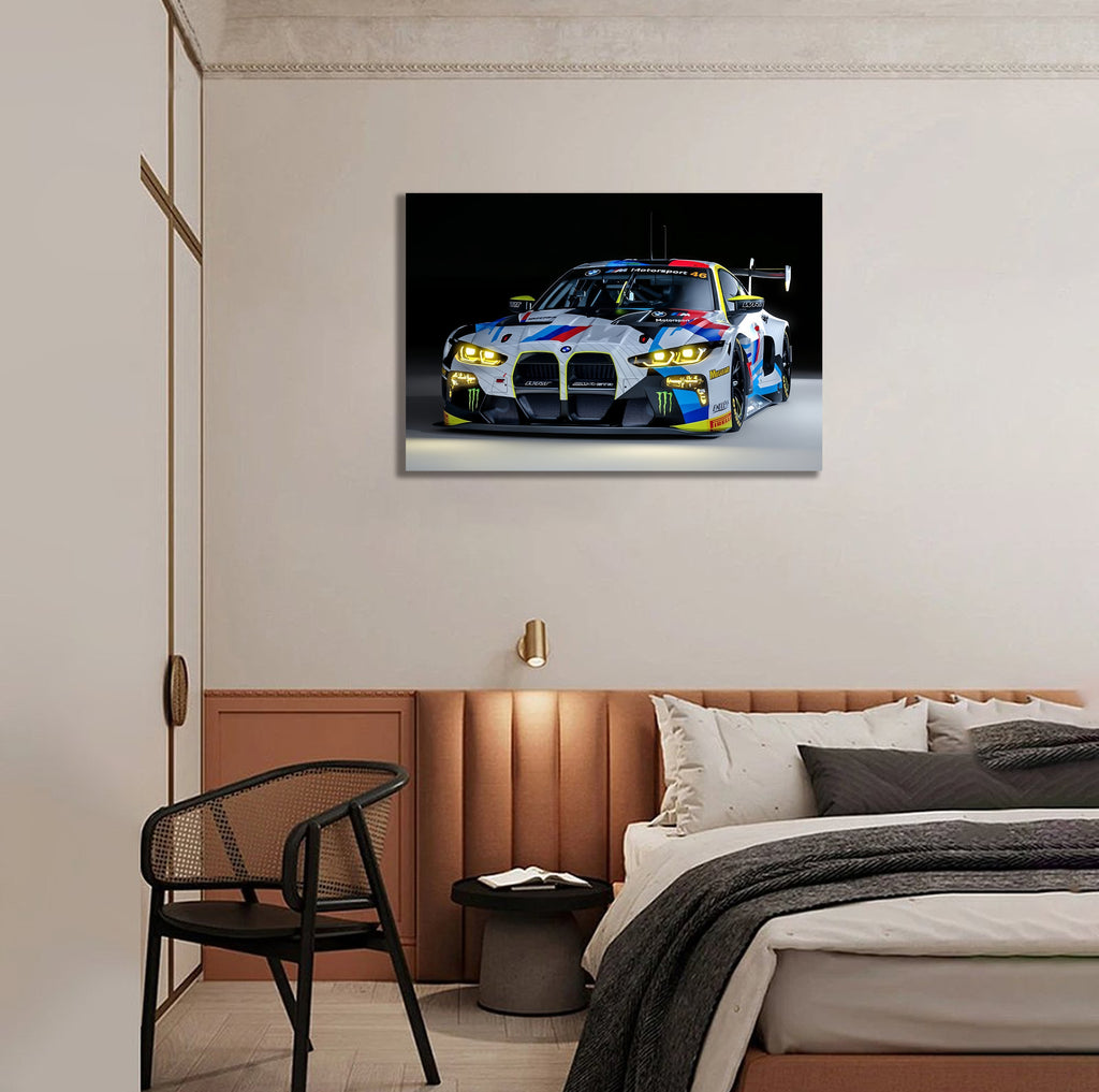 White BMW M4 GT3 EVO