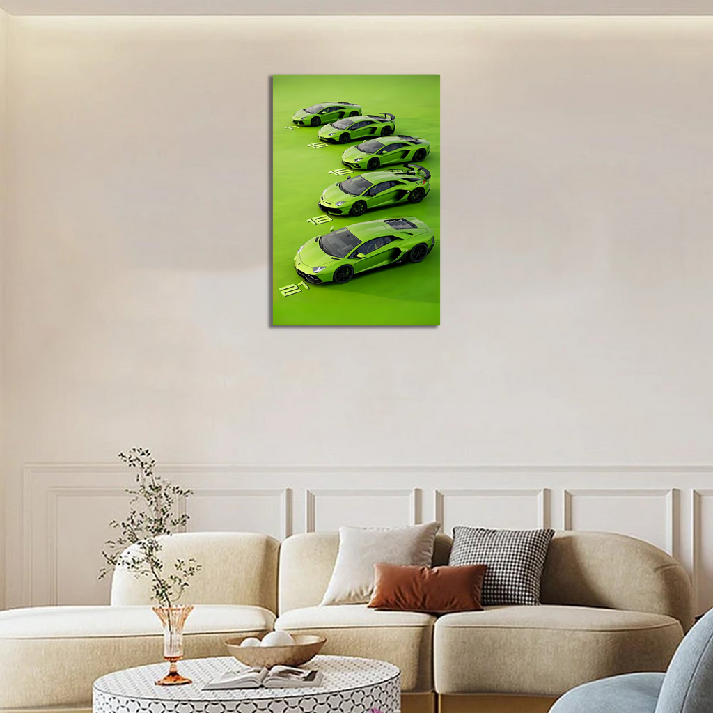 Green Lamborghini Huracán -Side