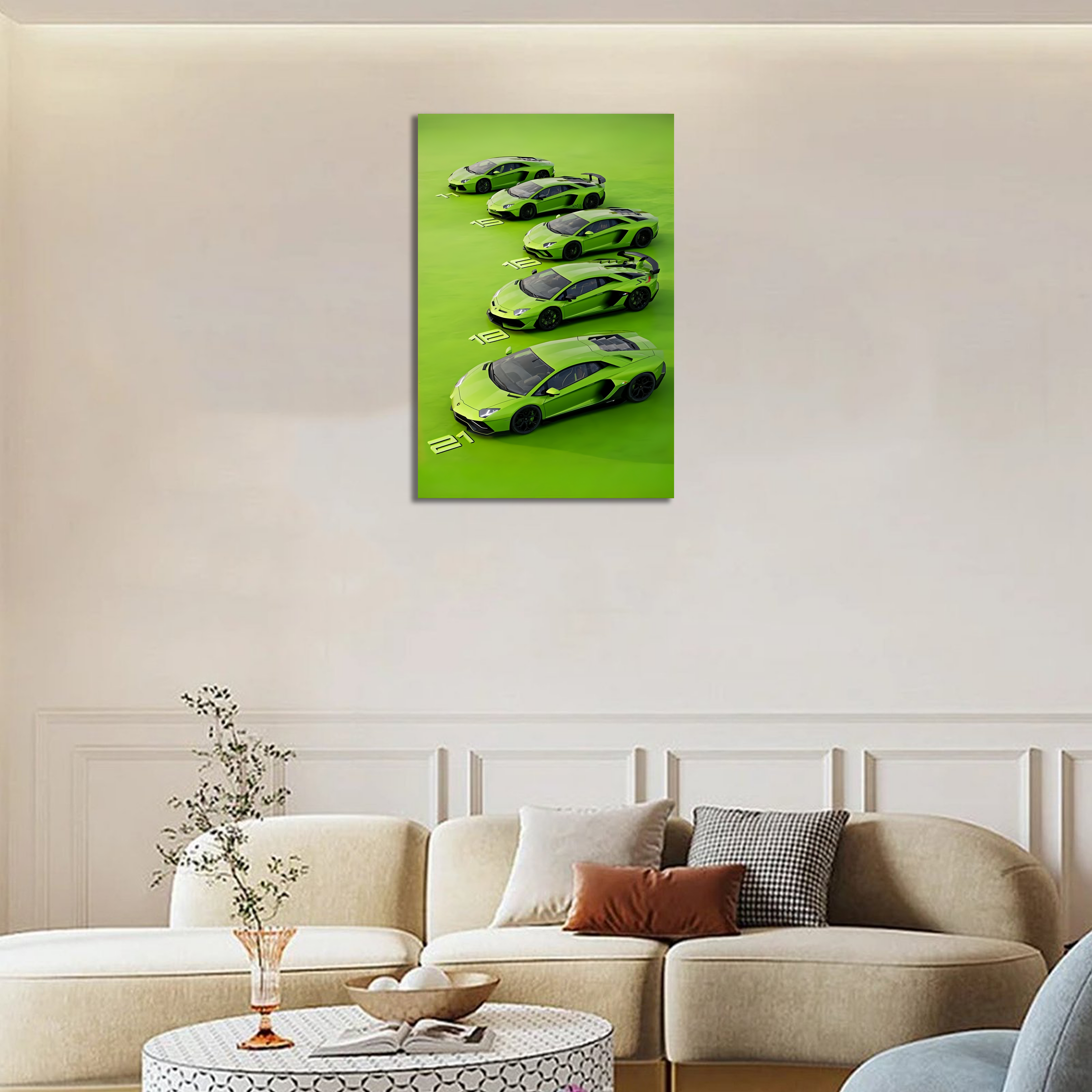 Green Lamborghini Huracán -Side