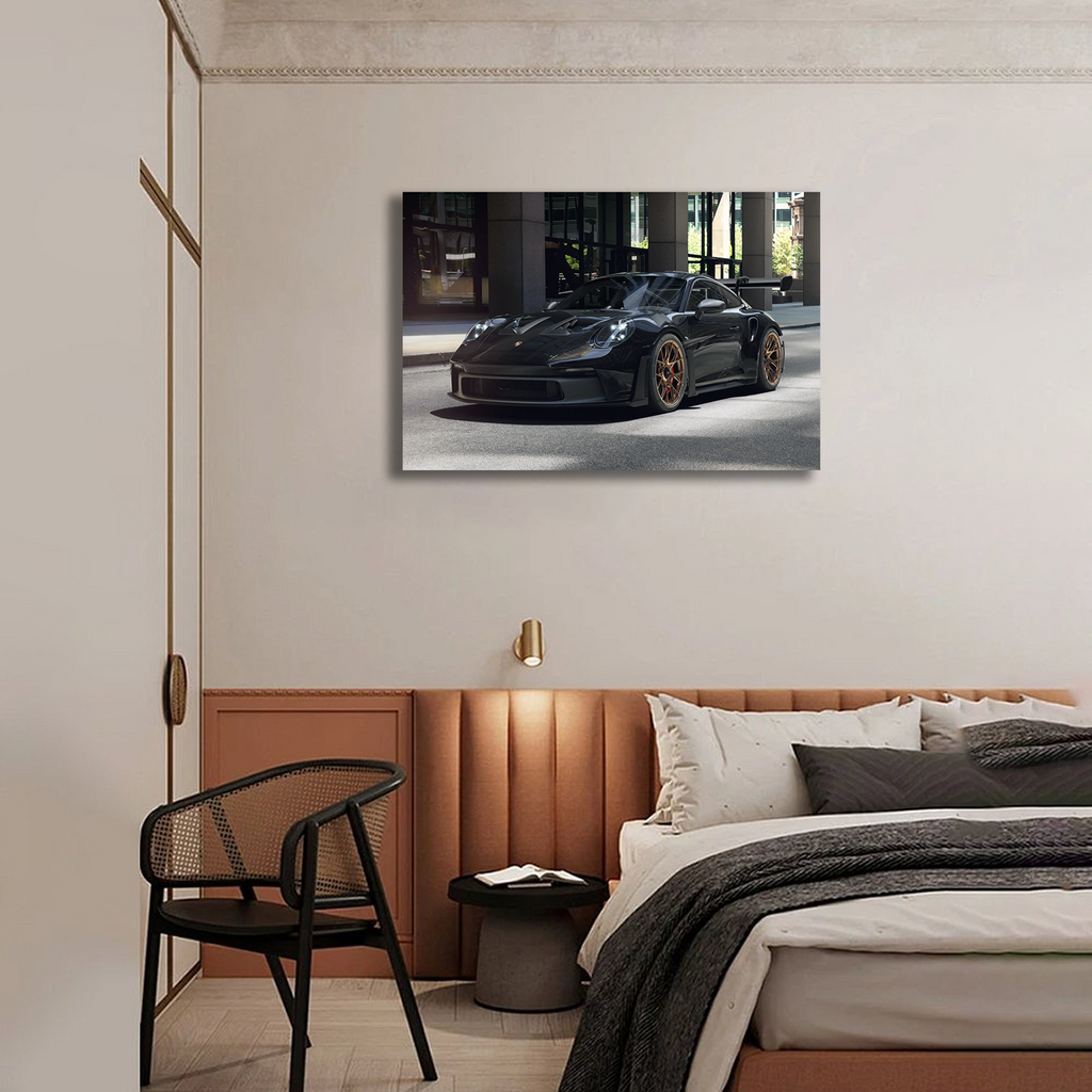 Black Porsche 911 GT3RS Supercar