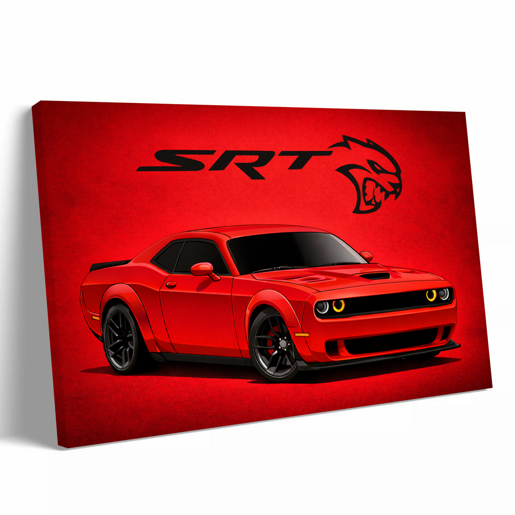 Red Challenger SRT Hellcat