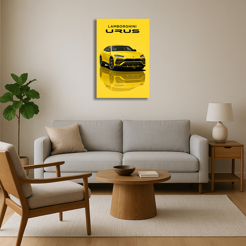 Yellow Lamborghini Urus