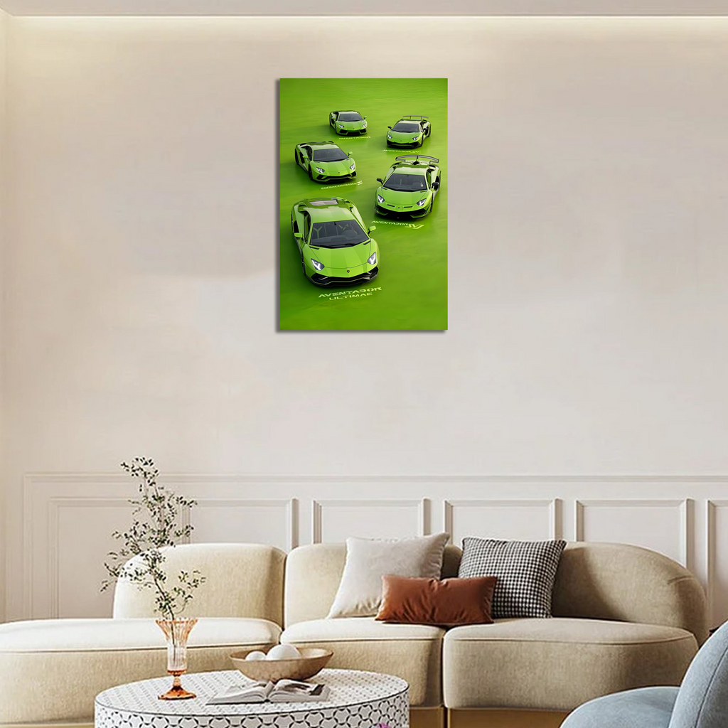 Green Lamborghini Huracán -Front