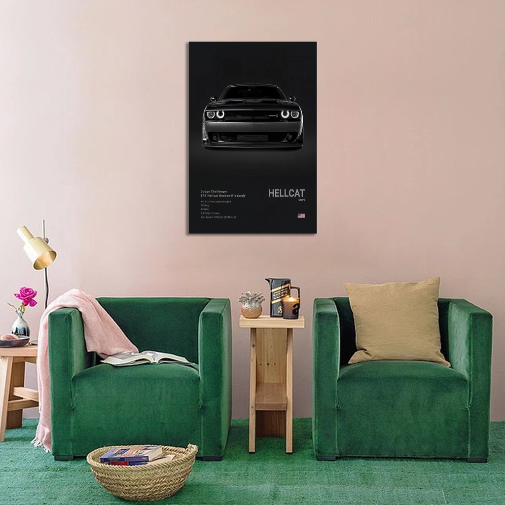 Black Dodge Challenger Hellcat Redeye