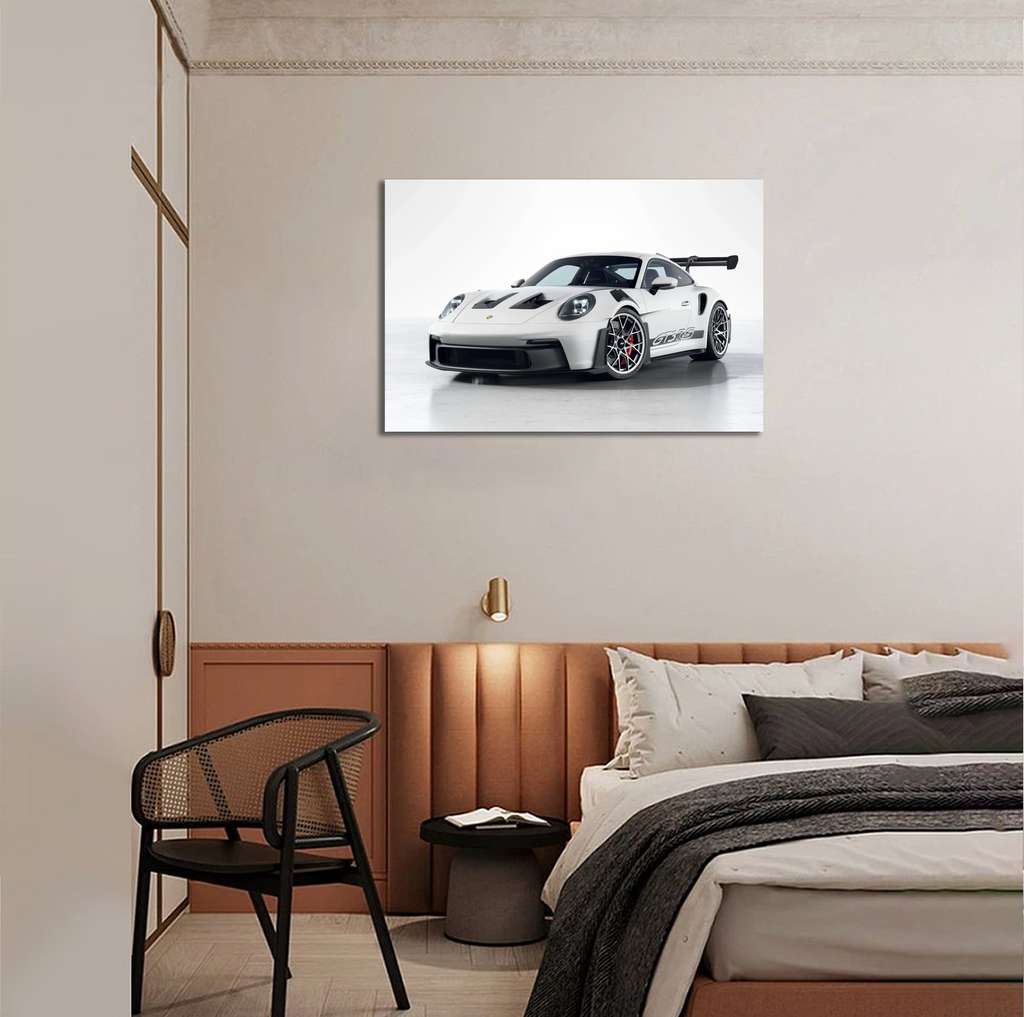 White 911 GT3RS Supercar Horizontal