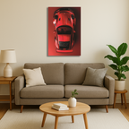 Red Porsche 911 GT3RS -Top View
