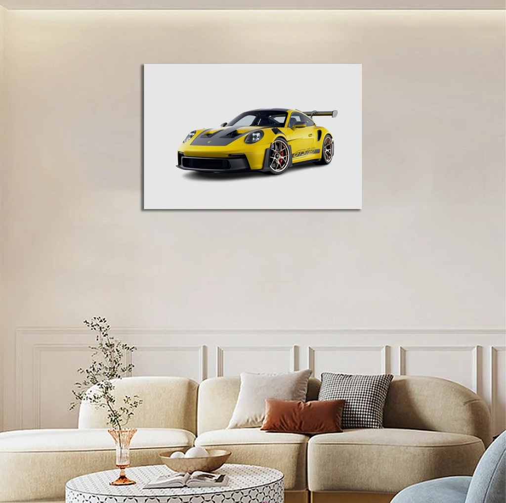 Yellow 911 GT3RS Supercar Horizontal