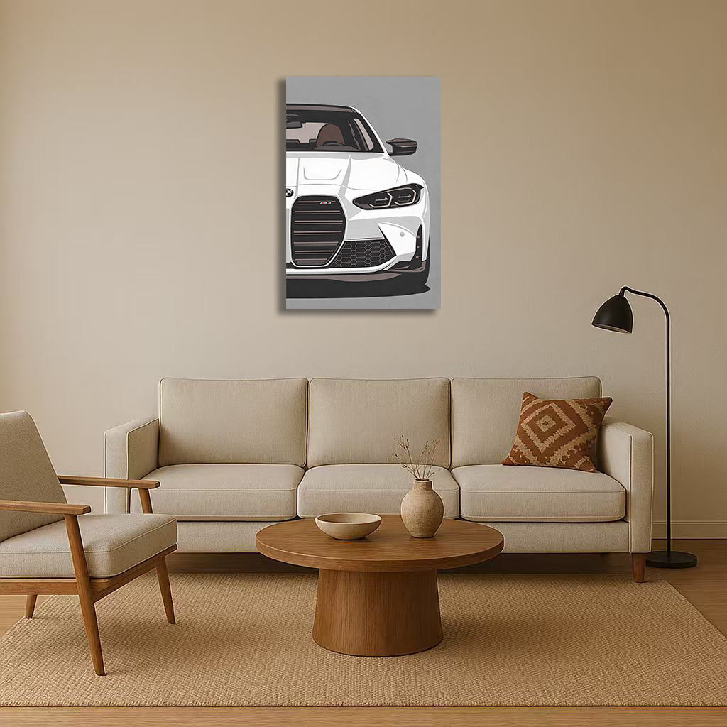 White BMW M3
