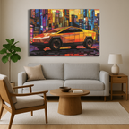 Orange Tesla Cybertruck