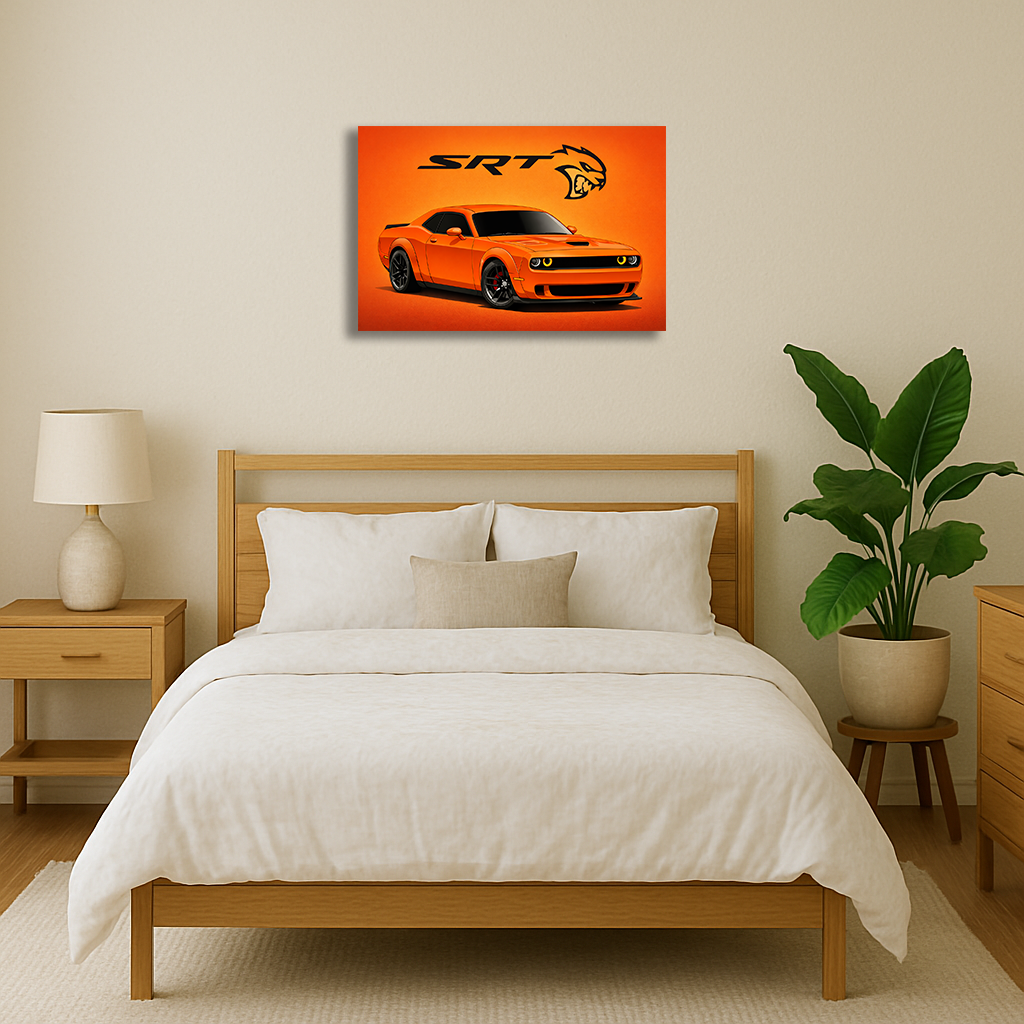 Orange Challenger SRT Hellcat