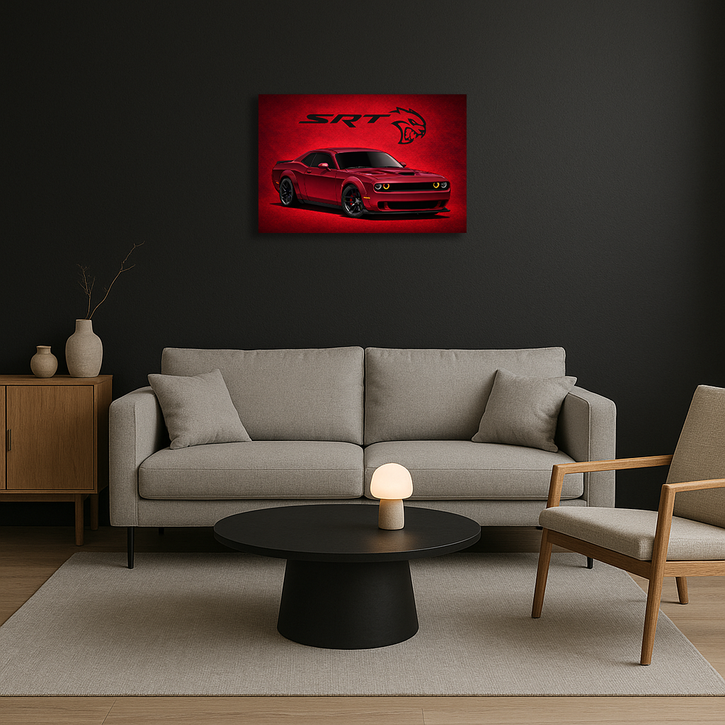 Burgundy Challenger SRT Hellcat